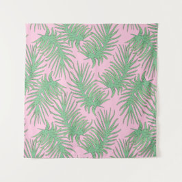 Fern grenar på rosa.