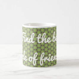 Fern Grön Krets av Vänner Kaffemugg