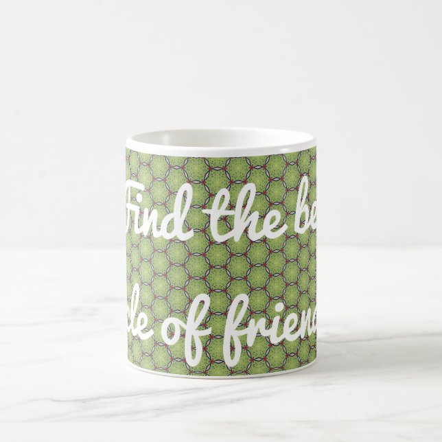 Fern Grön Krets av Vänner Kaffemugg (Center)