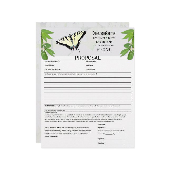 Fern Grönt Tiger Swallowtail Butterfly Frieri Brevhuvud (Fram/Back In Situ)