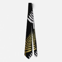 fern guld silver art Neck Tie Slips