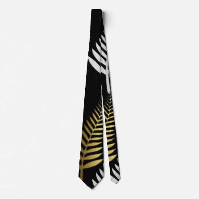fern guld silver art Neck Tie Slips (Framsida)