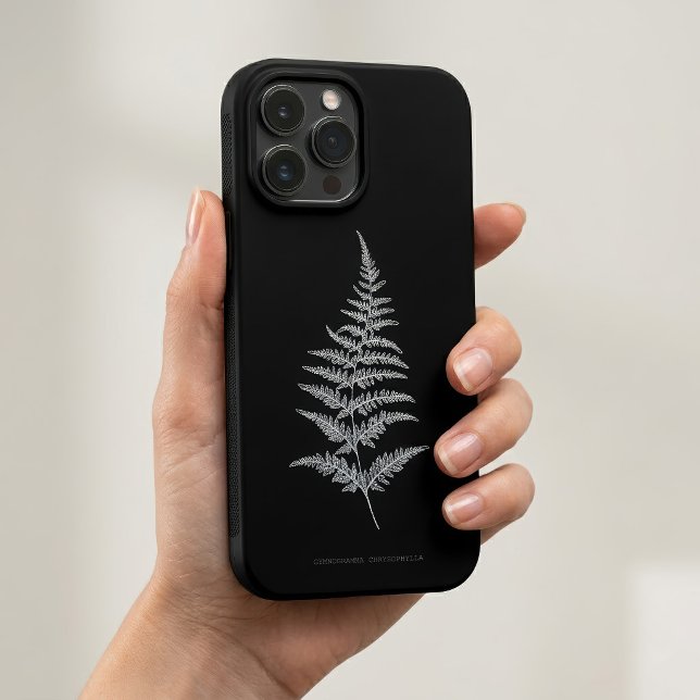 Fern - Gymnogramma Chrysophylla. Röntgeneffekt - 0 (Golden Fern Frond, Gymnogramma Chrysophylla. iPhone Case)