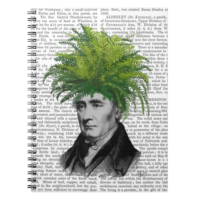 Fern Head Plant Head Anteckningsbok (Framsidan)