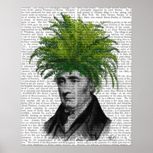 Fern Head Plant Head Poster