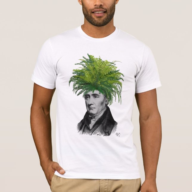 Fern Head Plant Head T Shirt (Framsida)