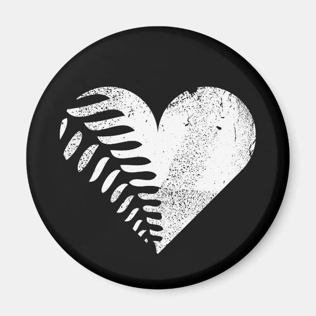 Fern Heart-Mörken Magnet (Framsidan)