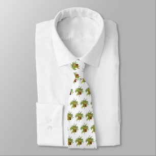 Fern Ivy Hängande Växt Botanisk Illustration Konst Slips