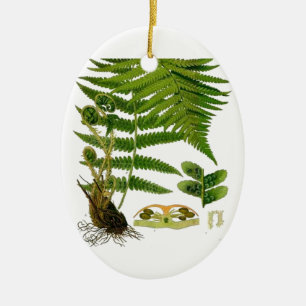 Fern Julgransprydnad Keramik