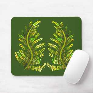 Fern löv grönt fern art musmatta