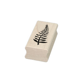 Fern Löv Wood Art Frimärke Stämpel