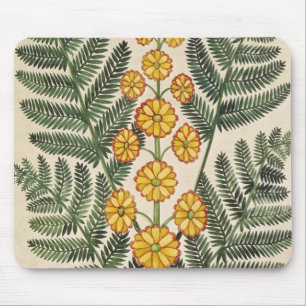 Fern med gula blommor musmatta