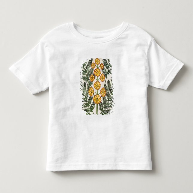 Fern med gula blommor tee (Framsida)