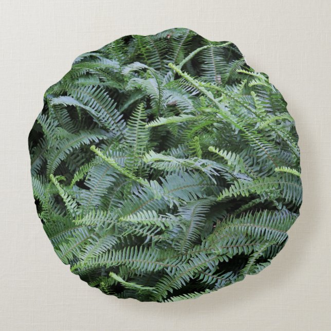 Fern Pillow Rund Kudde (Baksidan)