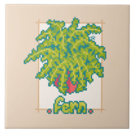Fern Pixelart  Kakelplatta