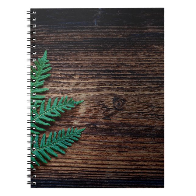 Fern plant wood small fern grunge anteckningsbok (Framsidan)