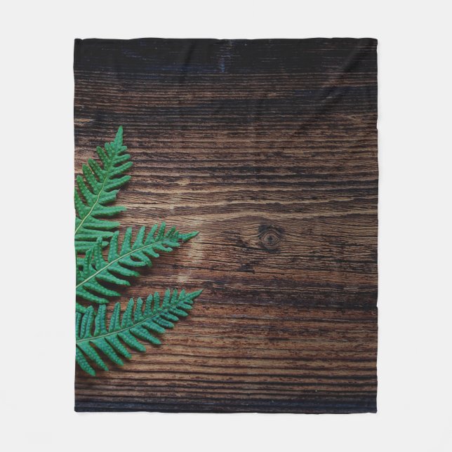 Fern plant wood small fern grunge fleecefilt (Framsidan)