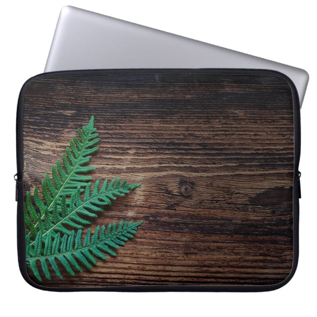 Fern plant wood small fern grunge laptop fodral (Framsidan)