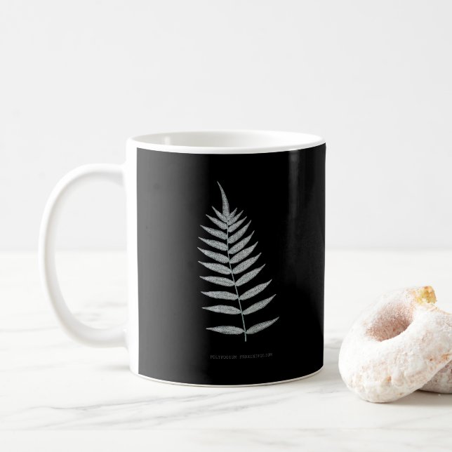 Fern - Polypodyum Fraxinifolium - röntgeneffekt -  Kaffemugg (Med munk)