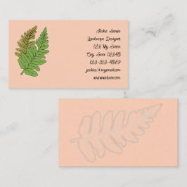 Fern Theme Business Card Visitkort