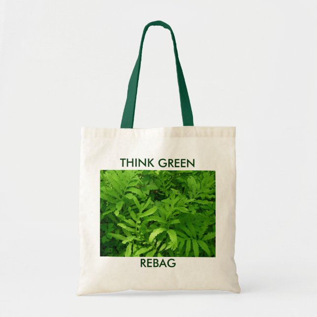Fern THINK GREEN, REBAG Tote Tygkasse (Framsidan)