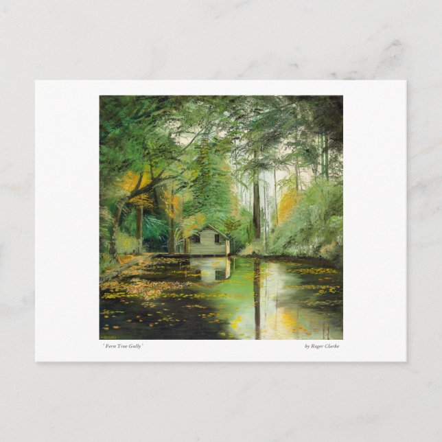 Fern Träd Gully Vykort (Framsida)