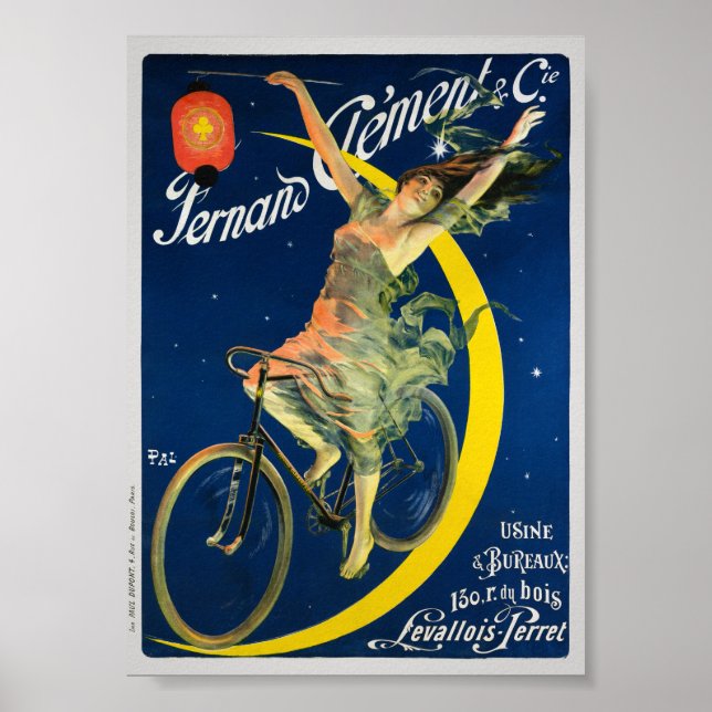 Fernand Clément & Cie Cyklar Vintage Affisch (Framsidan)