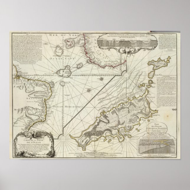 Fernand de Noronha Island Poster (Framsidan)