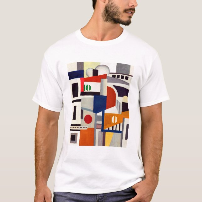 Fernand Leger RoOfops of Paris T Shirt (Framsida)