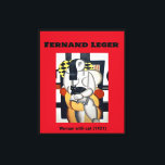 Fernand Leger: Woman with cat (1921) Canvastryck<br><div class="desc">Denna bild skapades av Fernand Leger 1921. Leger var en av de underbara kubisternas artister i sin tid. Kuba var en konströrelse som betonade användan av olika former för att skapa teckningar. Pablo Picasso är förmodligen den mest berömda kubanten, men Leger måste vara en nära sekund. I den här bilden,...</div>