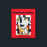 Fernand Leger: Woman with cat (1921) Canvastryck<br><div class="desc">Denna bild skapades av Fernand Leger 1921. Leger var en av de underbara kubisternas artister i sin tid. Kuba var en konströrelse som betonade användan av olika former för att skapa teckningar. Pablo Picasso är förmodligen den mest berömda kubanten, men Leger måste vara en nära sekund. I den här bilden,...</div>
