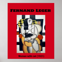 Fernand Leger: Woman with cat (1921) Poster