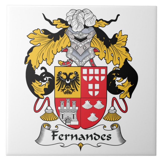 Fernandes familjvapensköld kakelplatta (Framsidan)