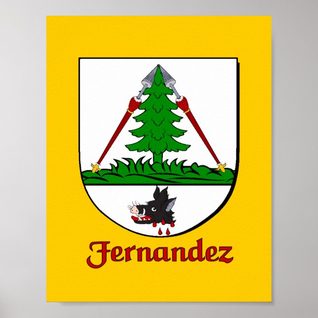 Fernandez Family Shield Skriv ut Poster (Framsidan)