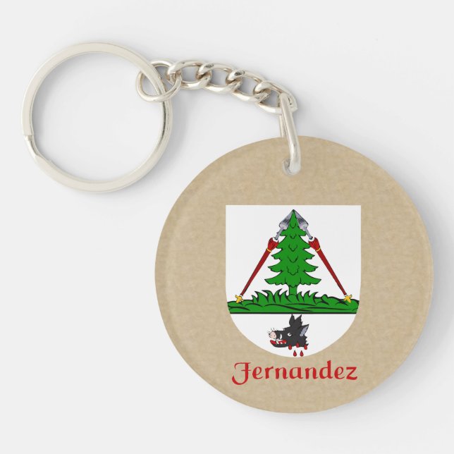 Fernandez Historical Shield med Flagga Spanien (Framsidan)