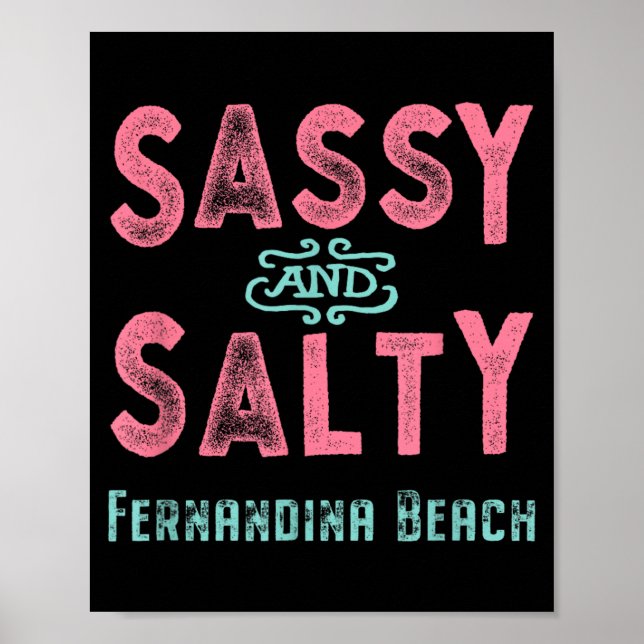 Fernandina Beach Florida Sy och Salt Poster (Framsidan)