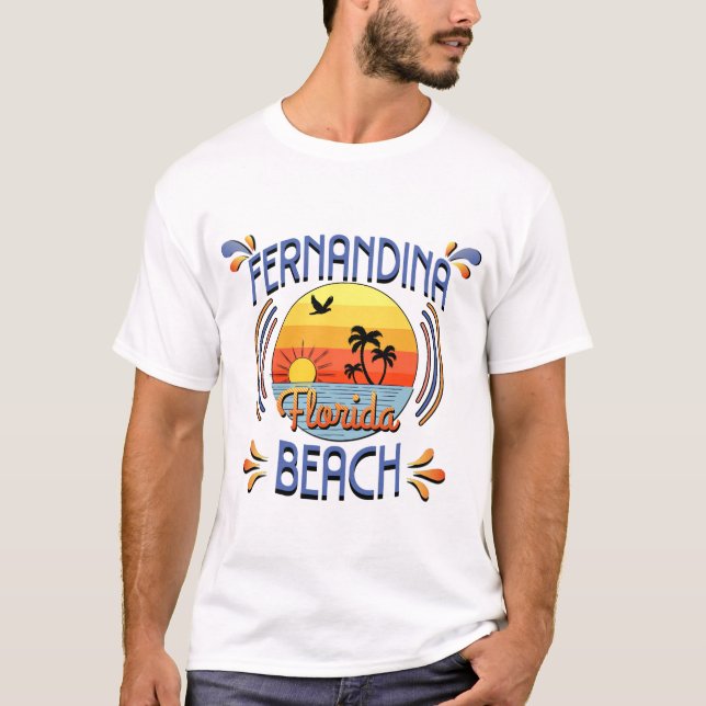 Fernandina Beach, Florida T Shirt (Framsida)