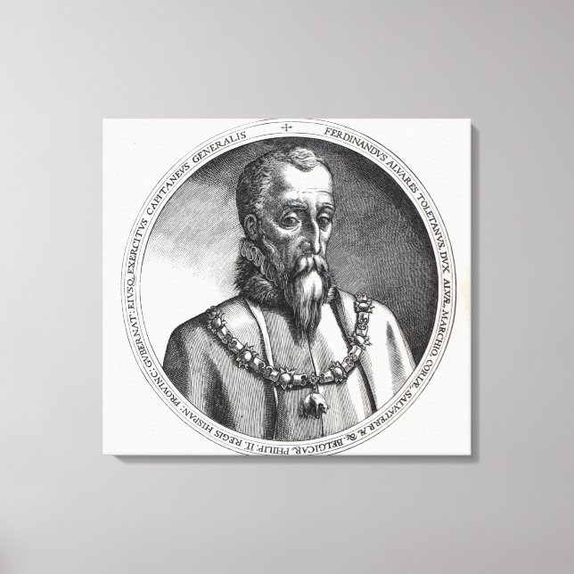 Fernando Alvarez de Toledo, 3:e Duke av Alba Canvastryck (Framsida)