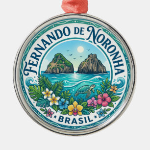 Fernando de Noronha Brasilien Julgransprydnad Metall