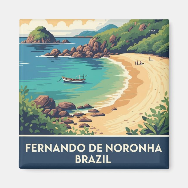 Fernando de Noronha Brasilien Magnet (Framsidan)
