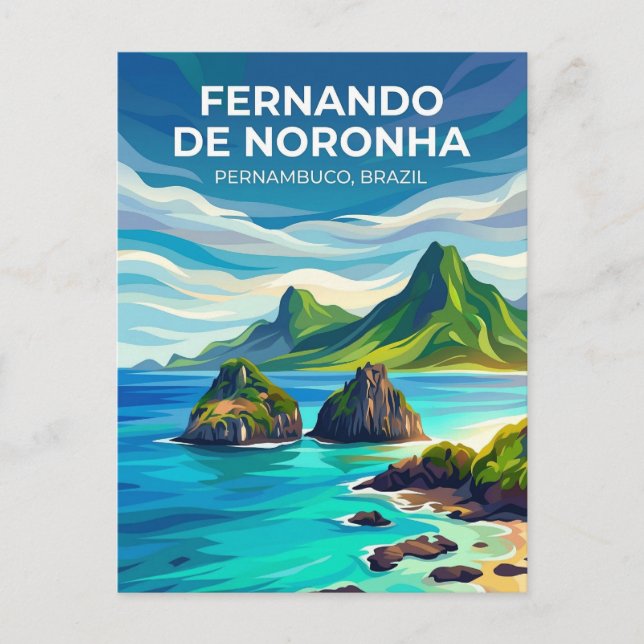 Fernando de Noronha Brasilien Vykort (Framsida)