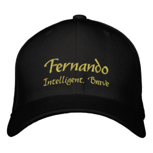 Fernando Namn Cap / Hat Broderad Keps