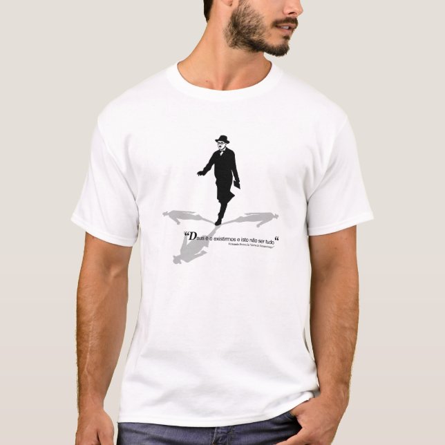 Fernando Pessoa - Deus #1 Tee Shirt (Framsida)