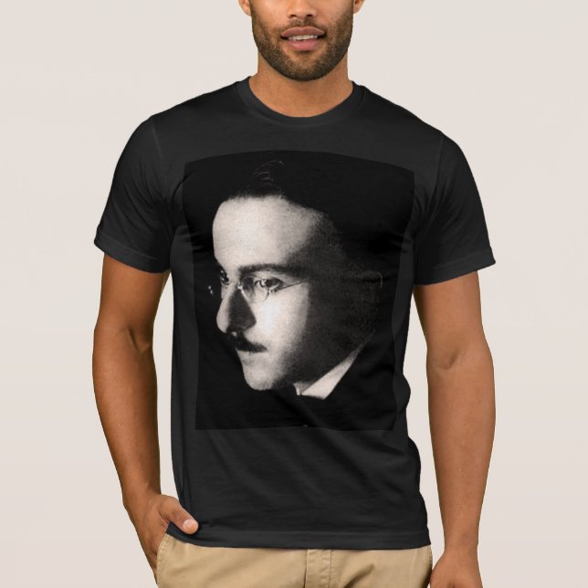 FERNANDO PESSOA PORTRÄTT: IKONIC LISBON POET TEE SHIRT (Framsida)