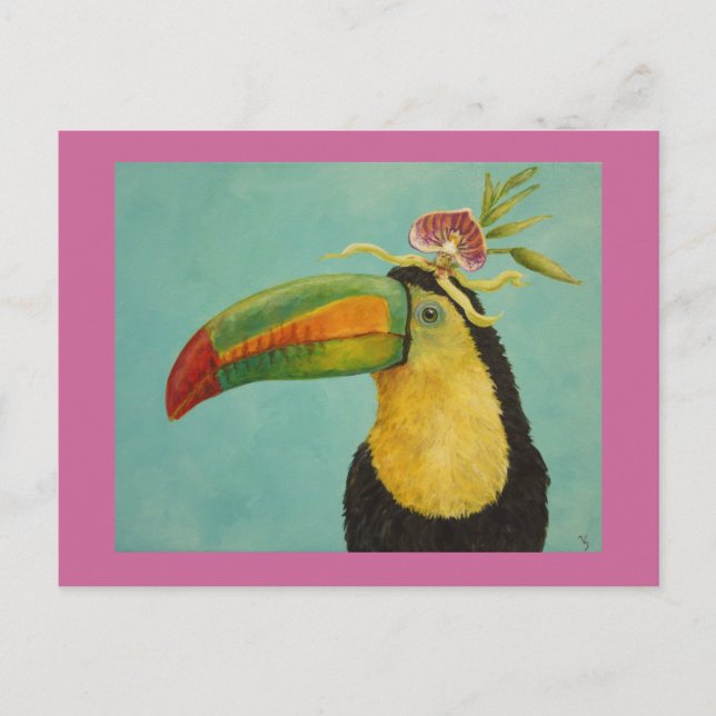 Fernando the toucan vycard vykort (Framsida)