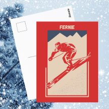 Fernie British Columbia Canada Ski Resort - Retro