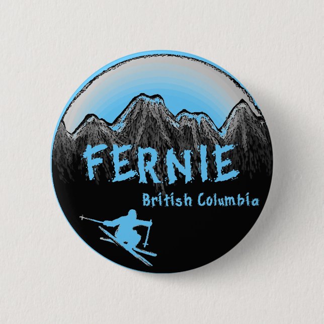Fernie British Columbia Kanada skidar Knapp (Framsida)
