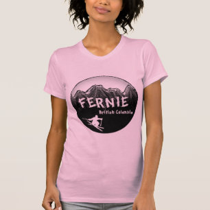 Fernie British Columbia Kanada skidar T-shirt