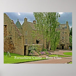 Ferniehirst Castle - Scottish Kerr Klan Poster