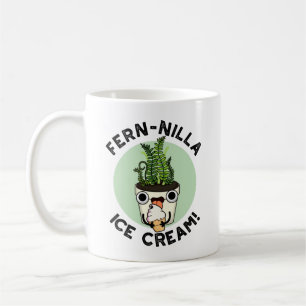 Fernilla Ice Cream Funny Ice Cream Plant Pun Kaffemugg